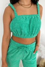 Vivienne Terrycloth Cropped Tube Top