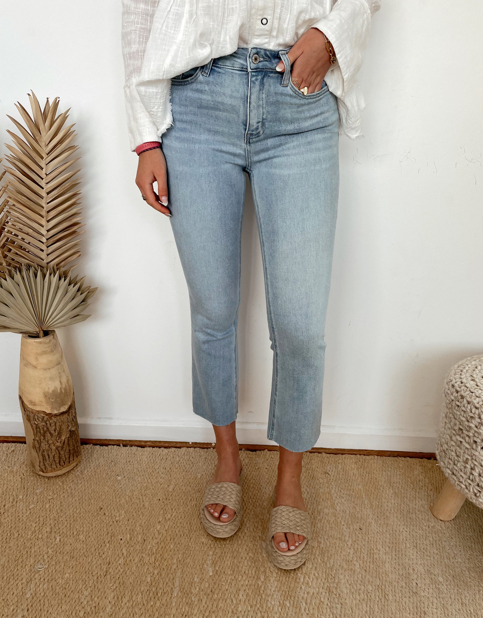 High Rise Kick Flare Jeans