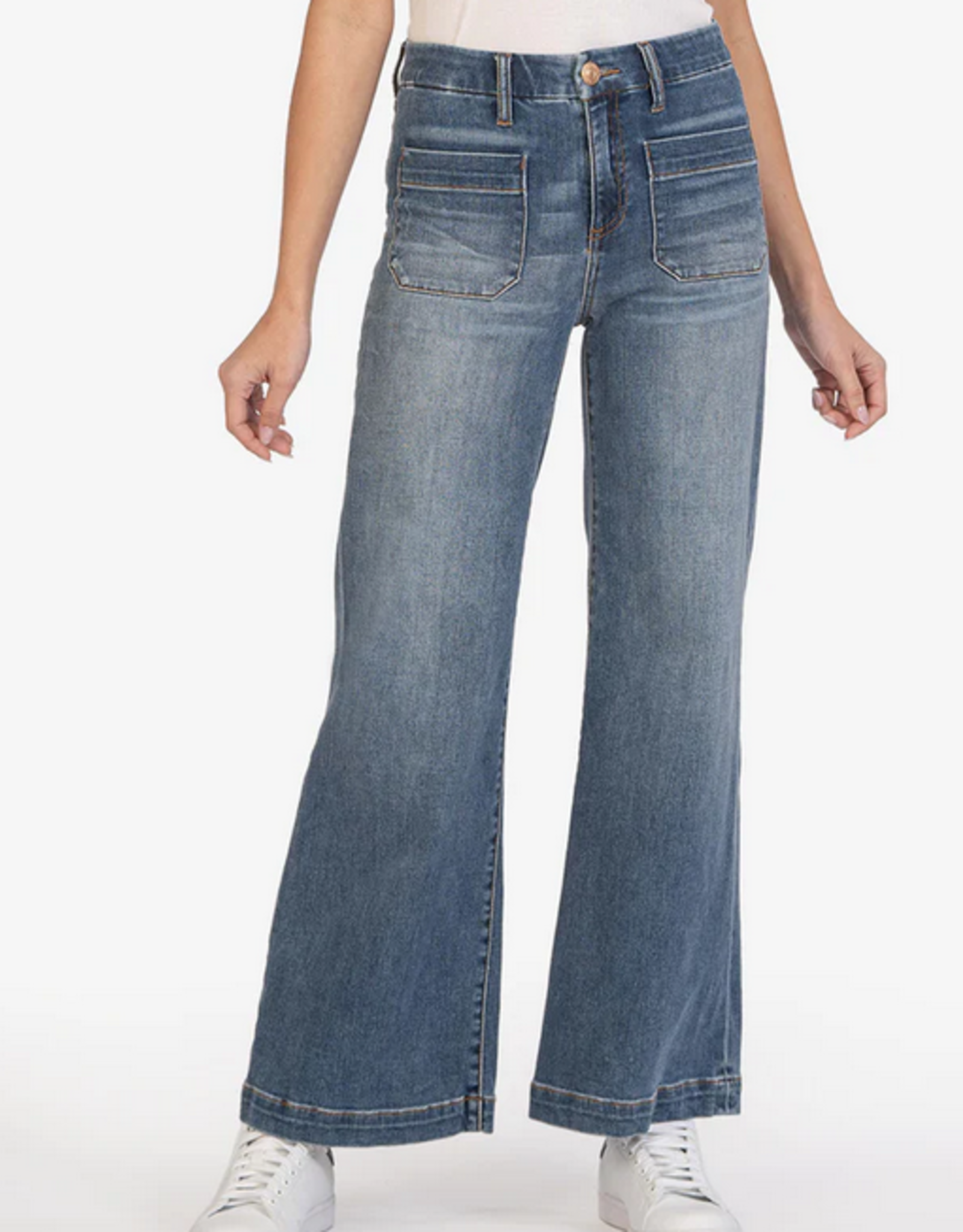 KUT Meg High Rise Wide Leg Jeans