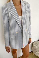 Kienna Stripe Long Sleeve Blazer
