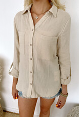 Blythe Gauze Button Down Shirt