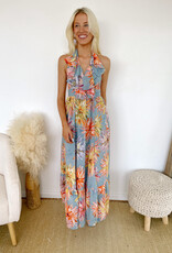 Aubrey Floral Ruffle Maxi Dress