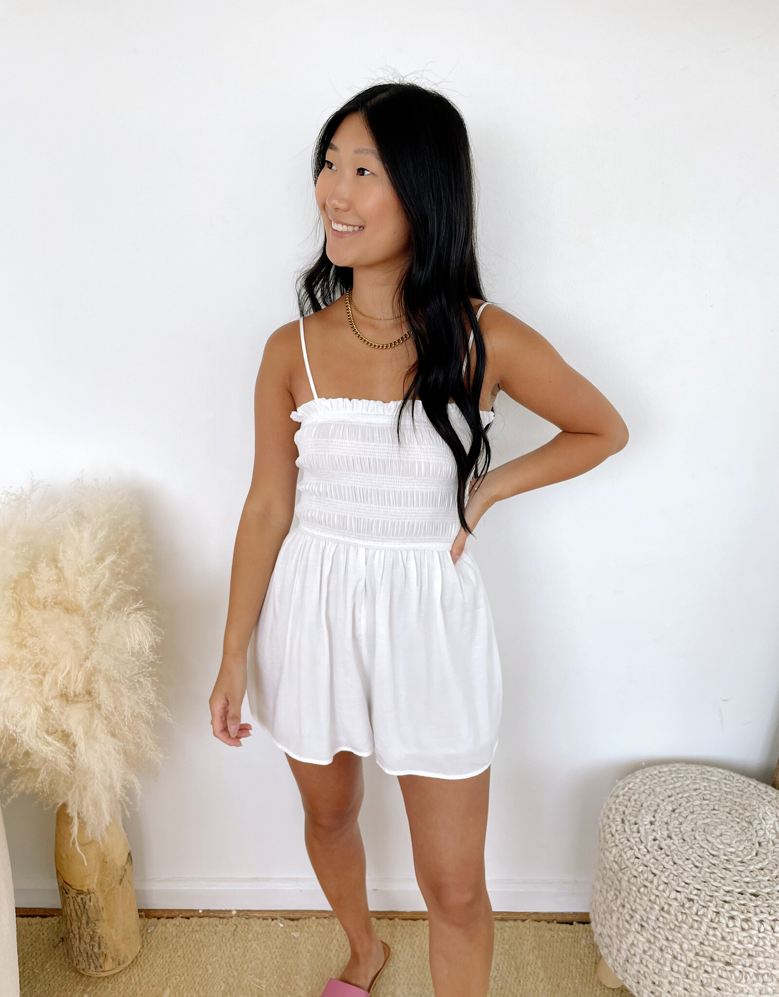 Peterson Smocked Romper