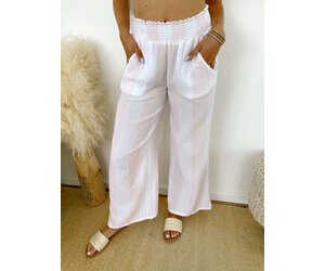 Gauze capris clearance