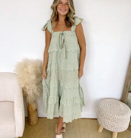 Buddy Love Signey Maxi Checkered Dress