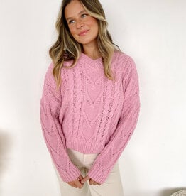 Adinah Chenille Cable Knit Sweater