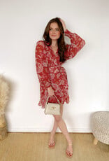 Bellamy Paisley Wrap Mini Dress