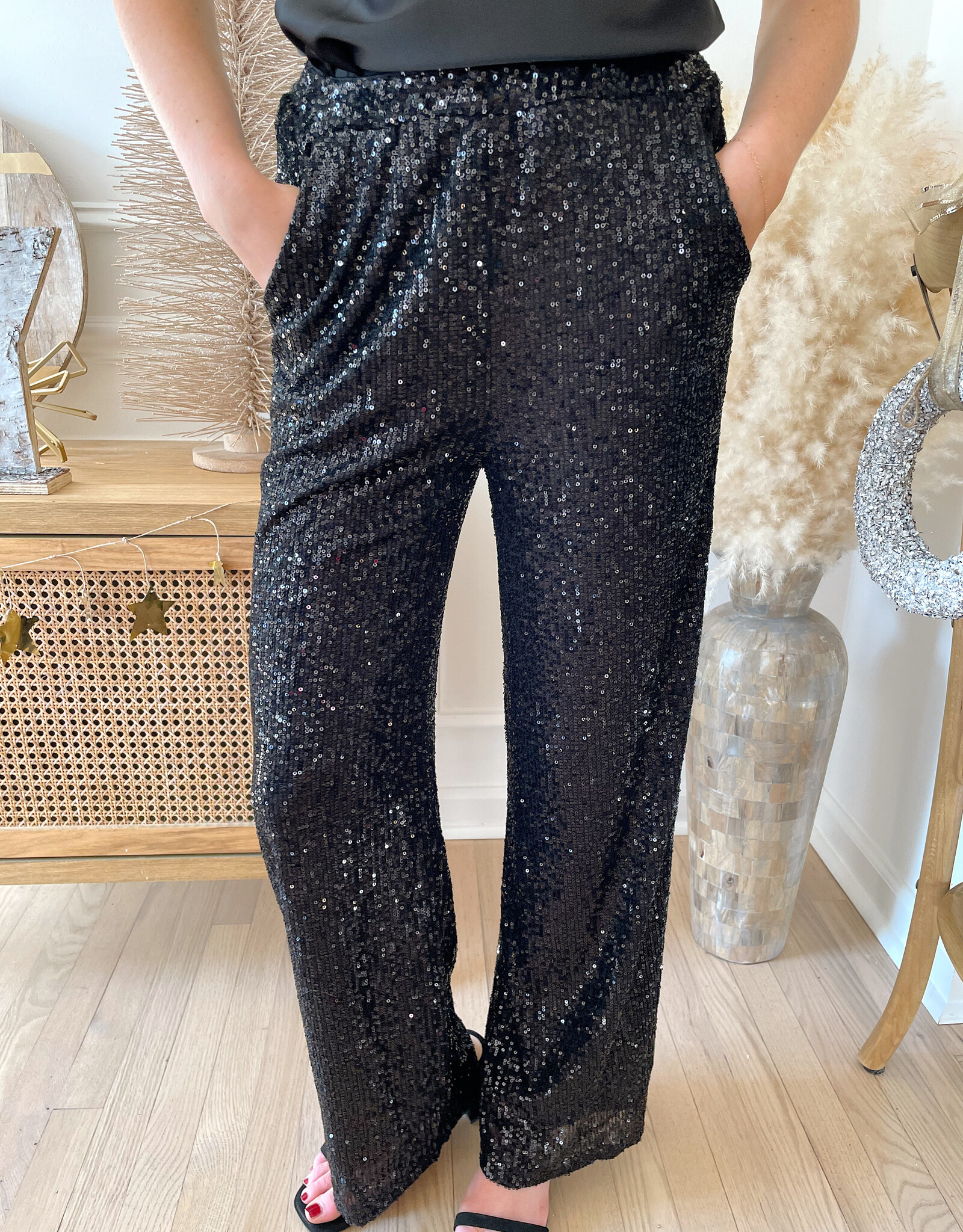 Oda Sparkly Sequin Trouser Pants