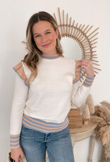 Chantal Ruffle Detail Knit Sweater