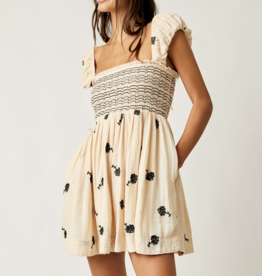 Free People Tory Embroidered Mini Dress