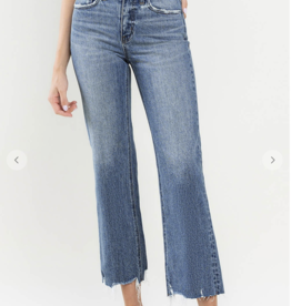 Dallas High Rise Crop Wide Leg Jeans