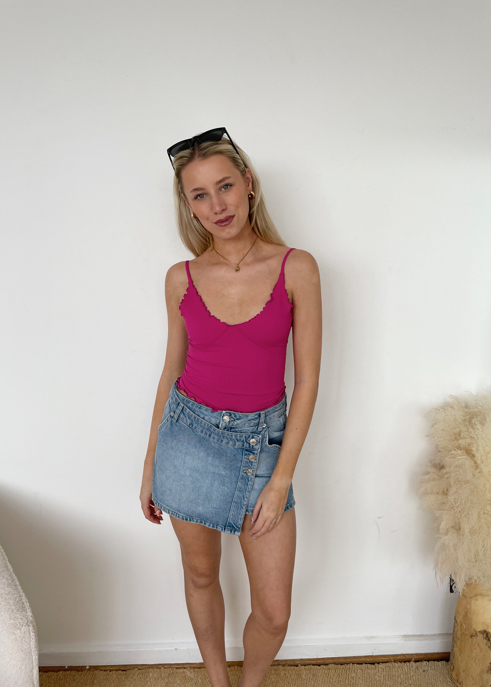Free People Wynne Denim Skirt