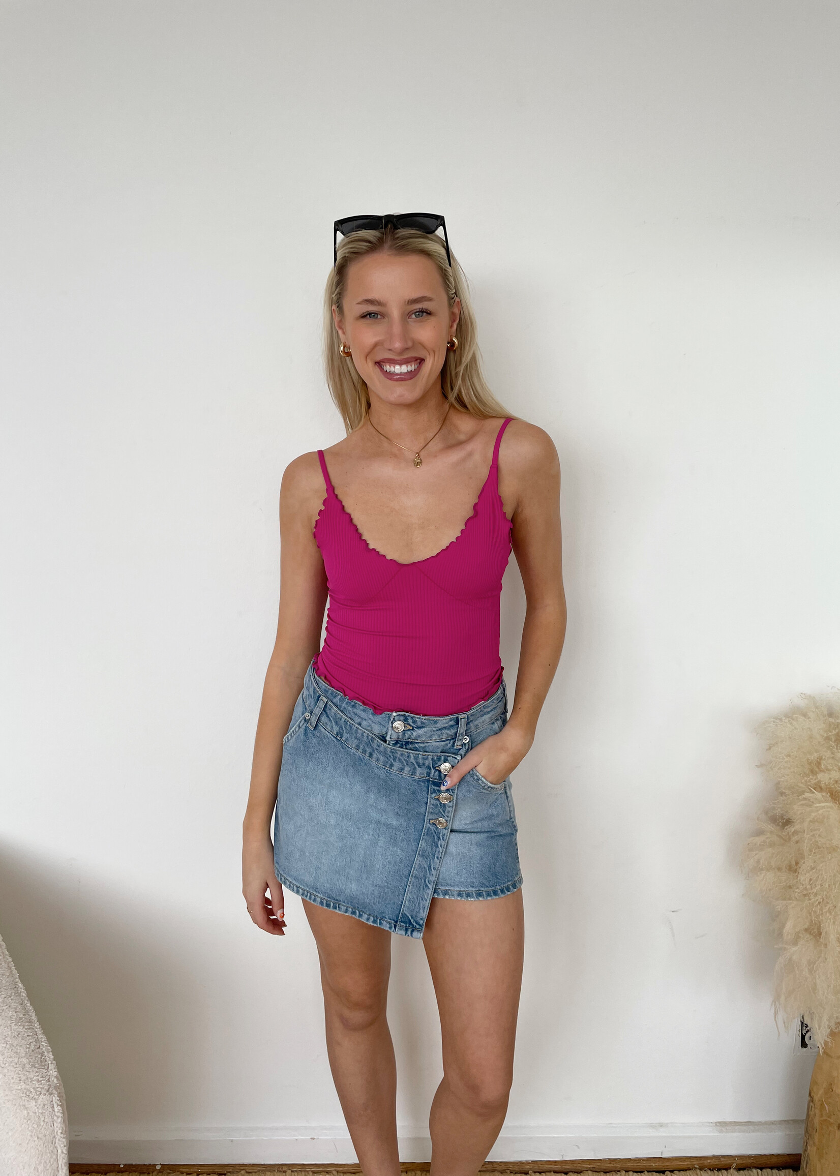 Free People Wynne Denim Skirt