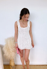 Audra Crochet Mini Dress