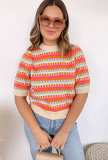Adina Crochet Pattern Knit Top