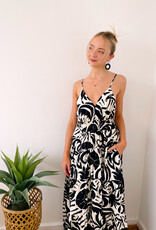 Cortney Printed Sleeveless Midi Dress
