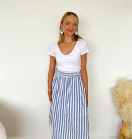 Jessie Stripe Midi Skirt