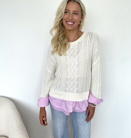 Raelynn Mixed Media Sweater