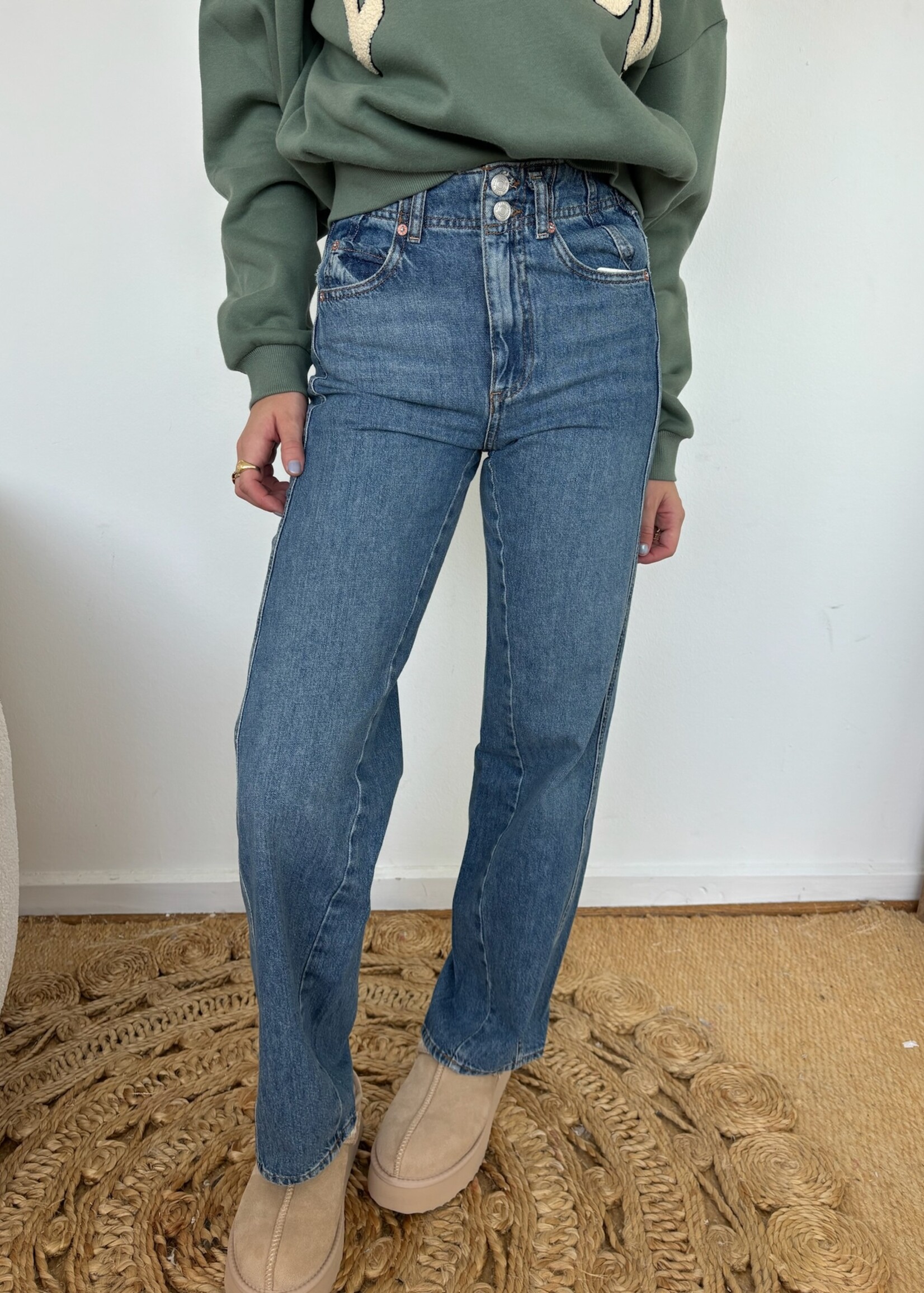 Free People Aster Straight Leg Jean