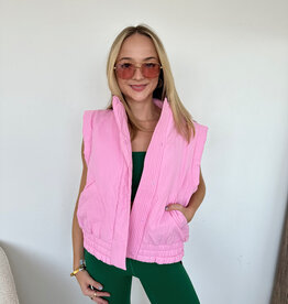 Free People Cares Scrunch Time Puffer Vest