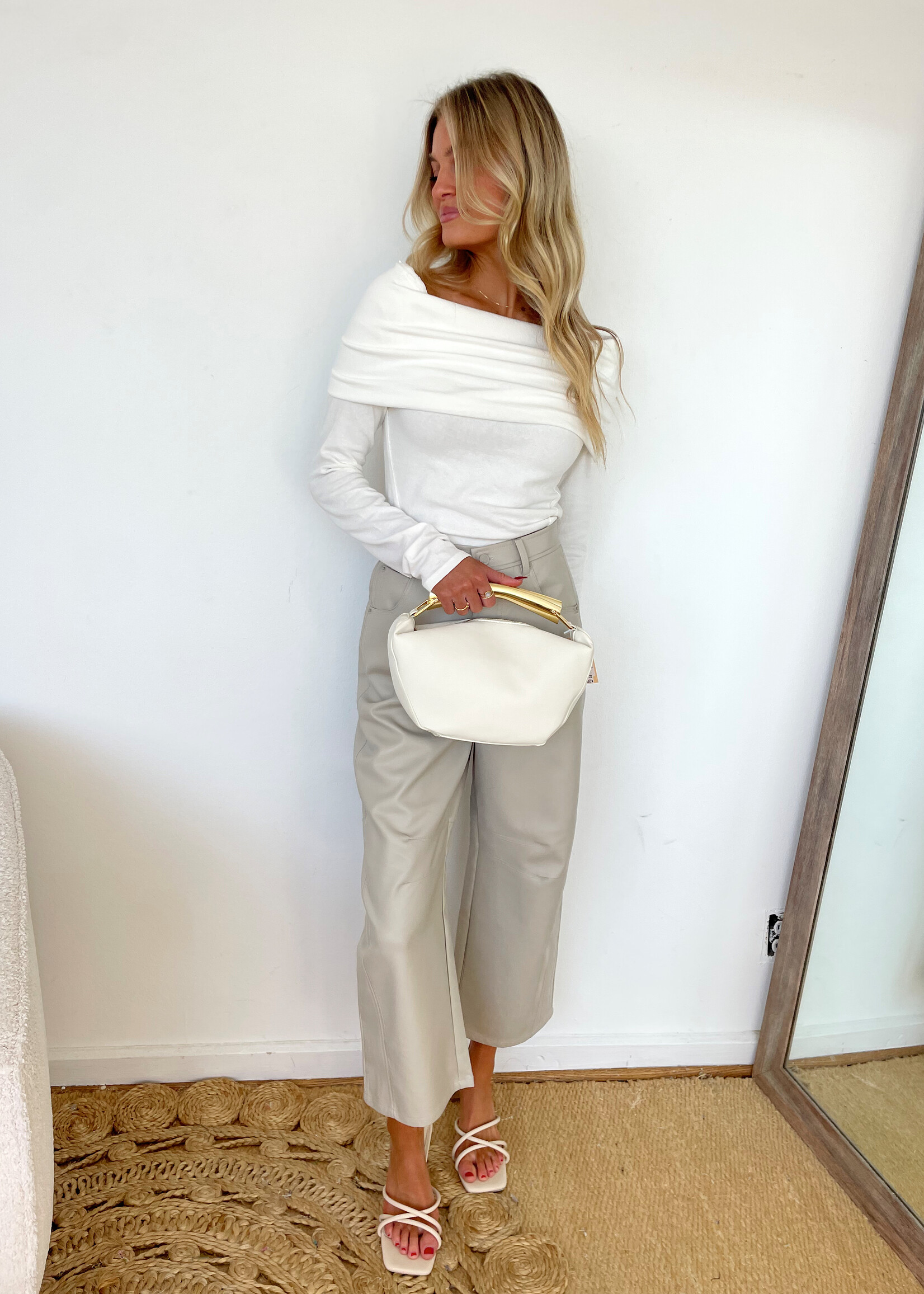 Annapolis Pleather Barrel Pants