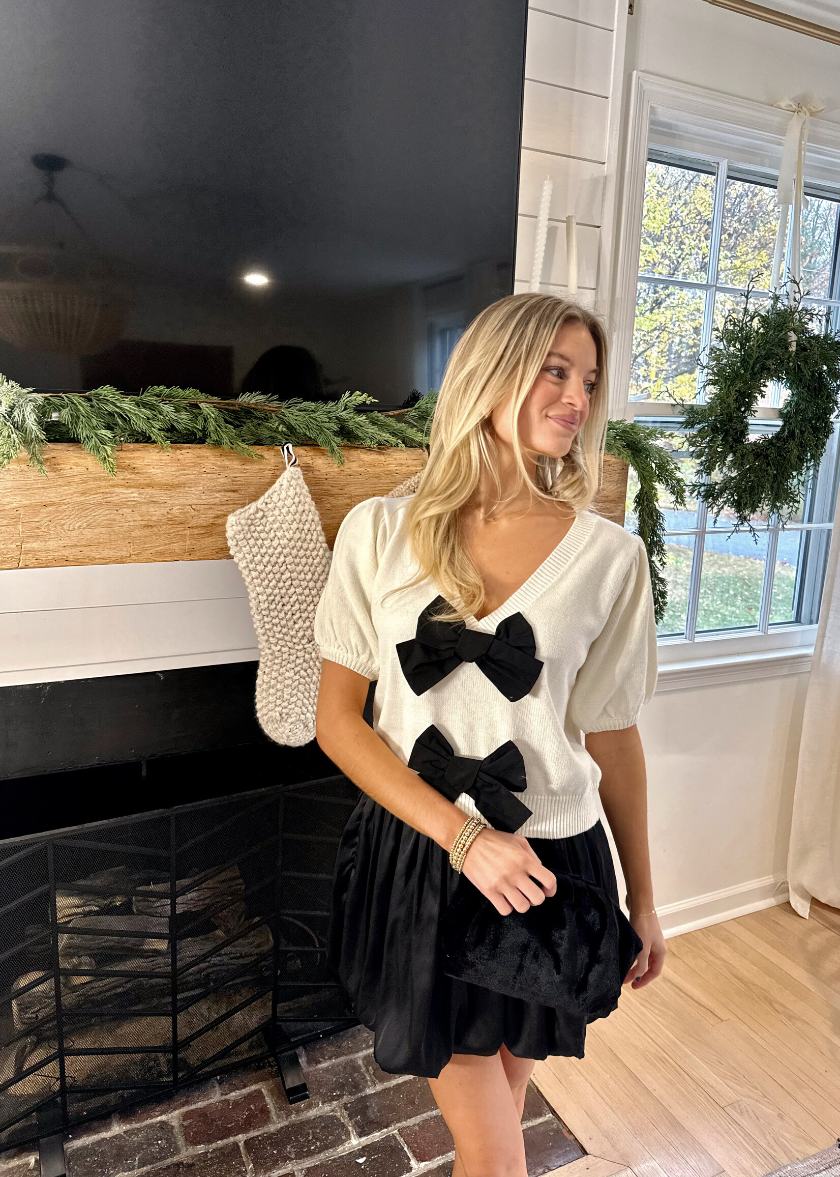 Lysandra Satin Bubble Hem Skirt