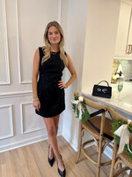 Peggie Sleeveless Sequined Tweed Dress