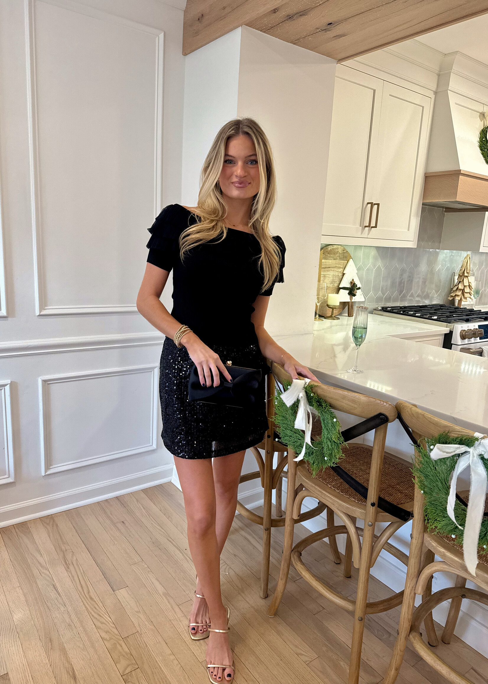 Loren Tulle Off Shoulder Top