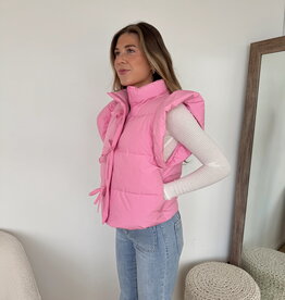 Blair Ruffle Sleeve Puffer Vest