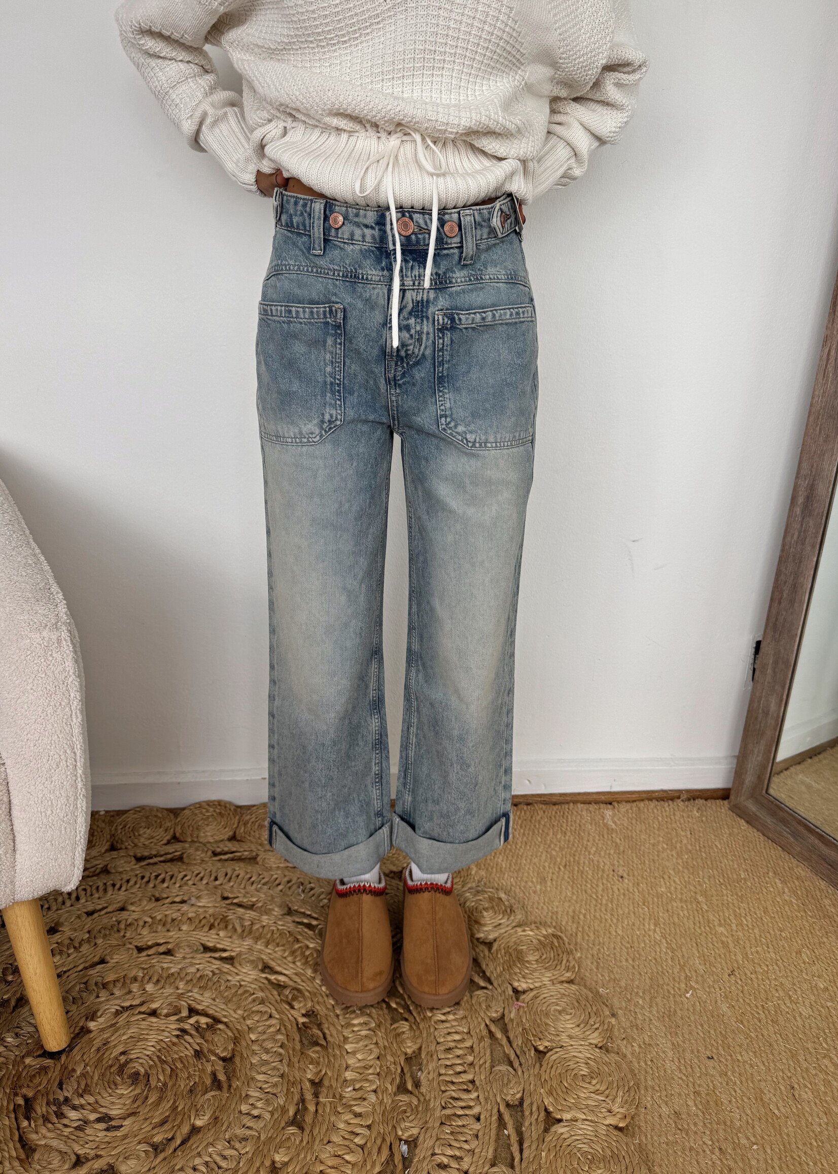 Free People Palmer Cuffed Jean