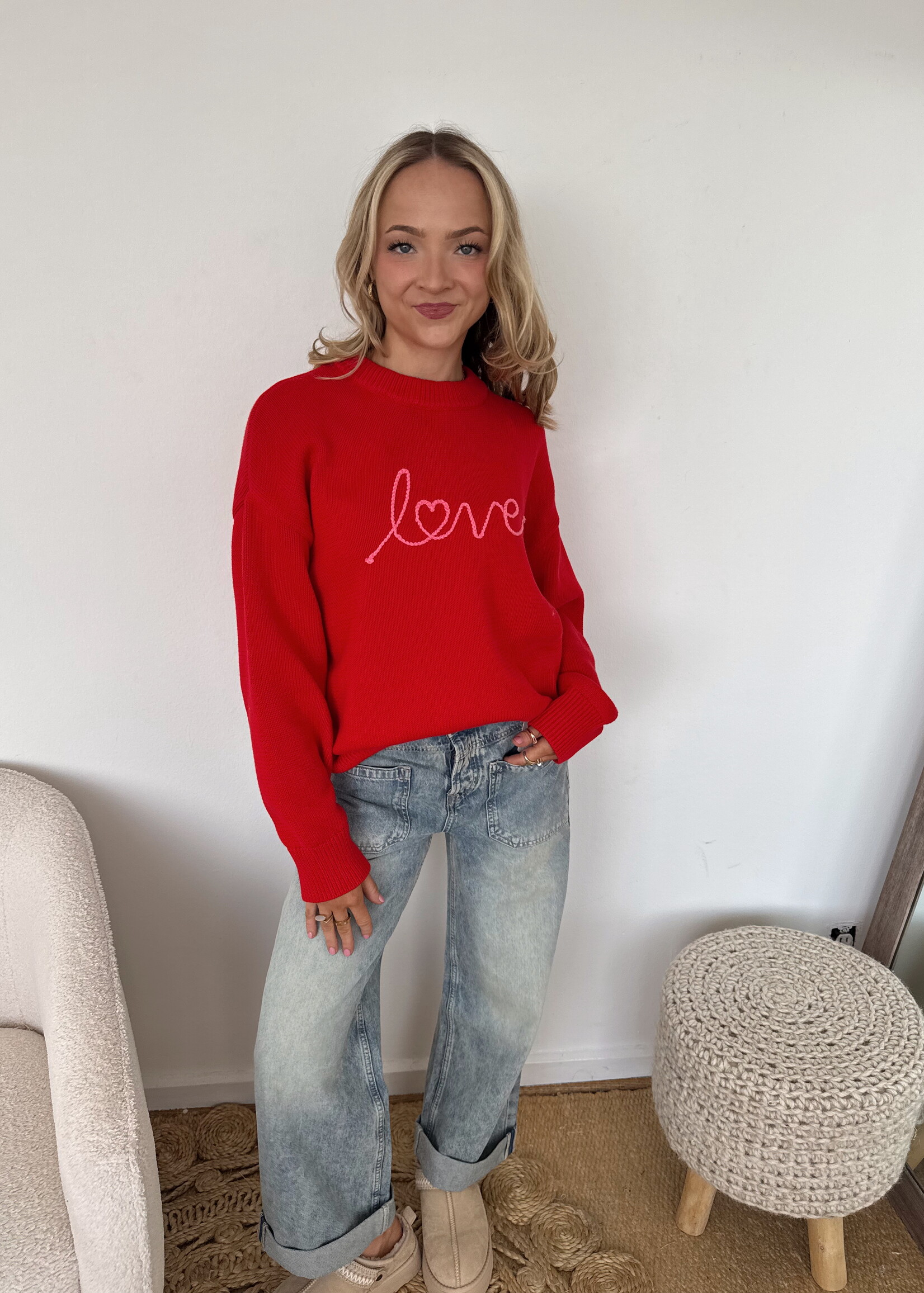 Z Supply Love Notes Boyfriend Sweater