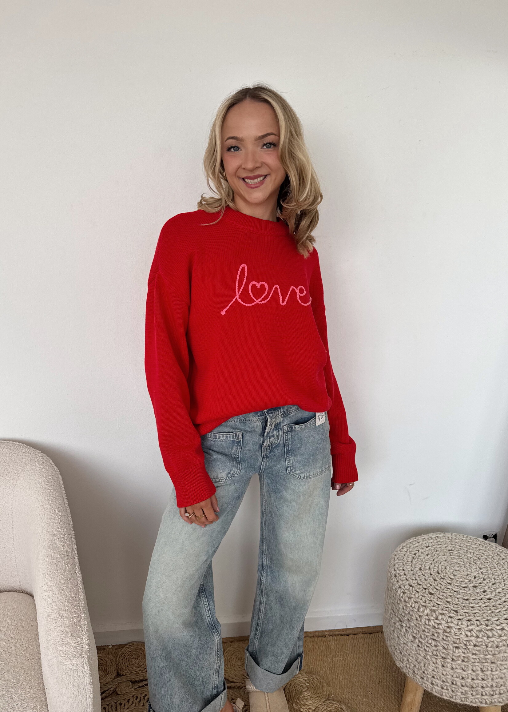 Z Supply Love Notes Boyfriend Sweater