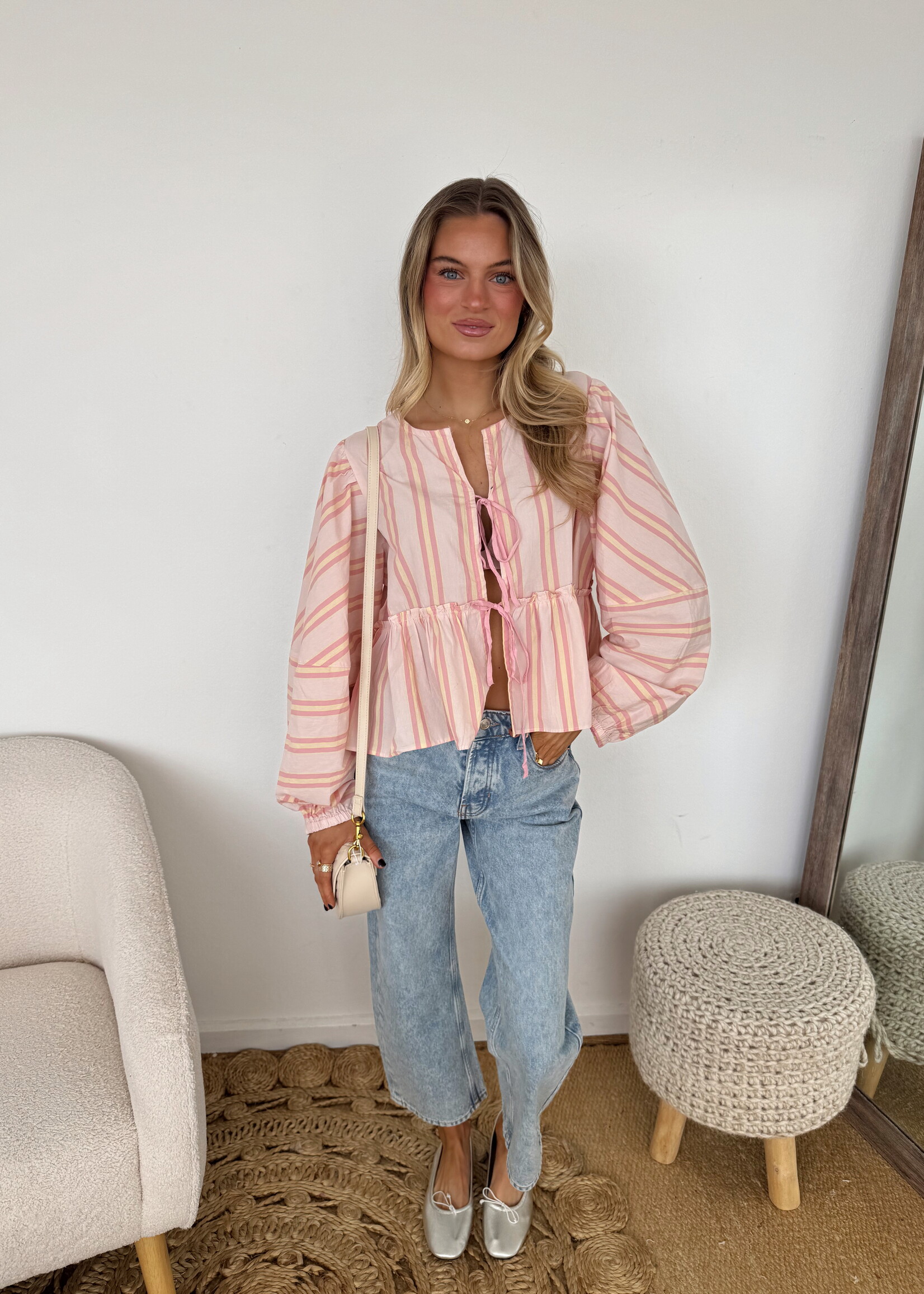Free People Brunch Babe Blouse