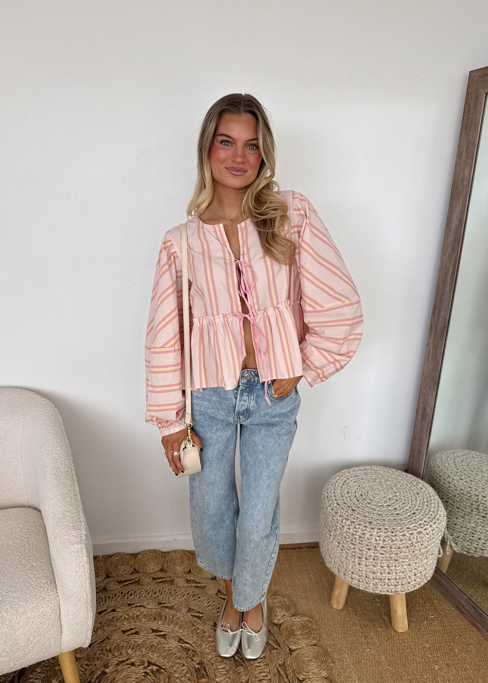 Free People Brunch Babe Blouse