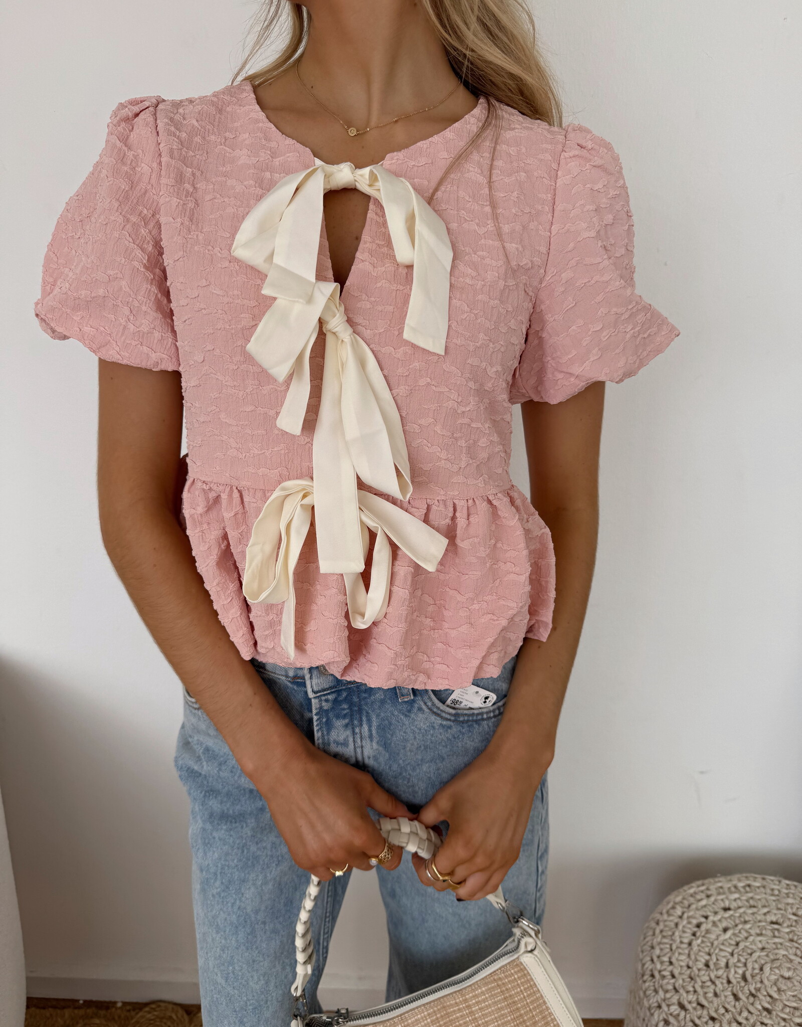 Betsy Bubble Peplum Top - Women's Clothing | The Pink Turtle