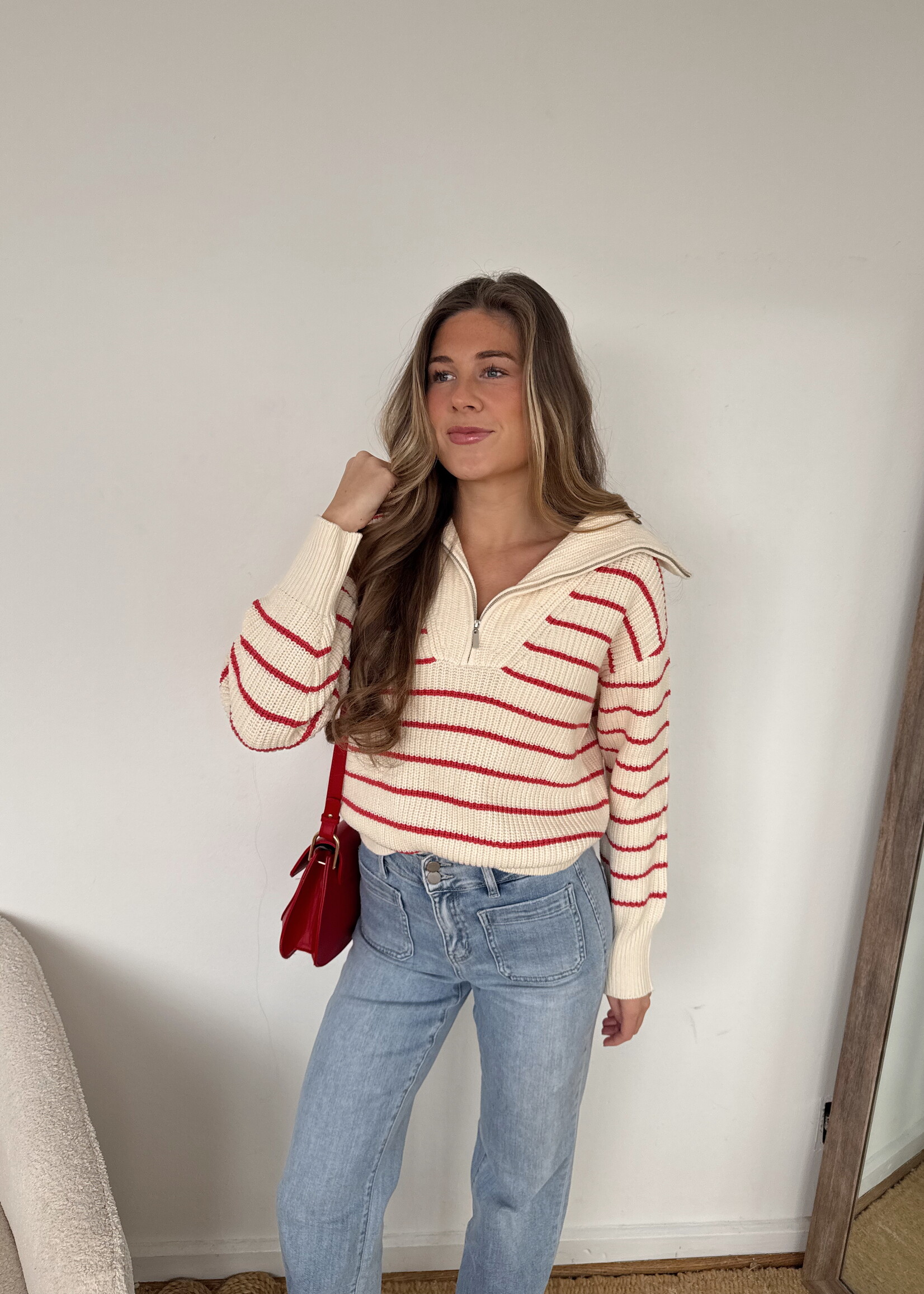 Z Supply Villa Half Zip Sweater