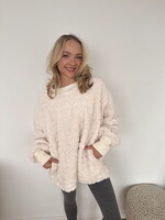 Free People Cable Knit Sweatshirt