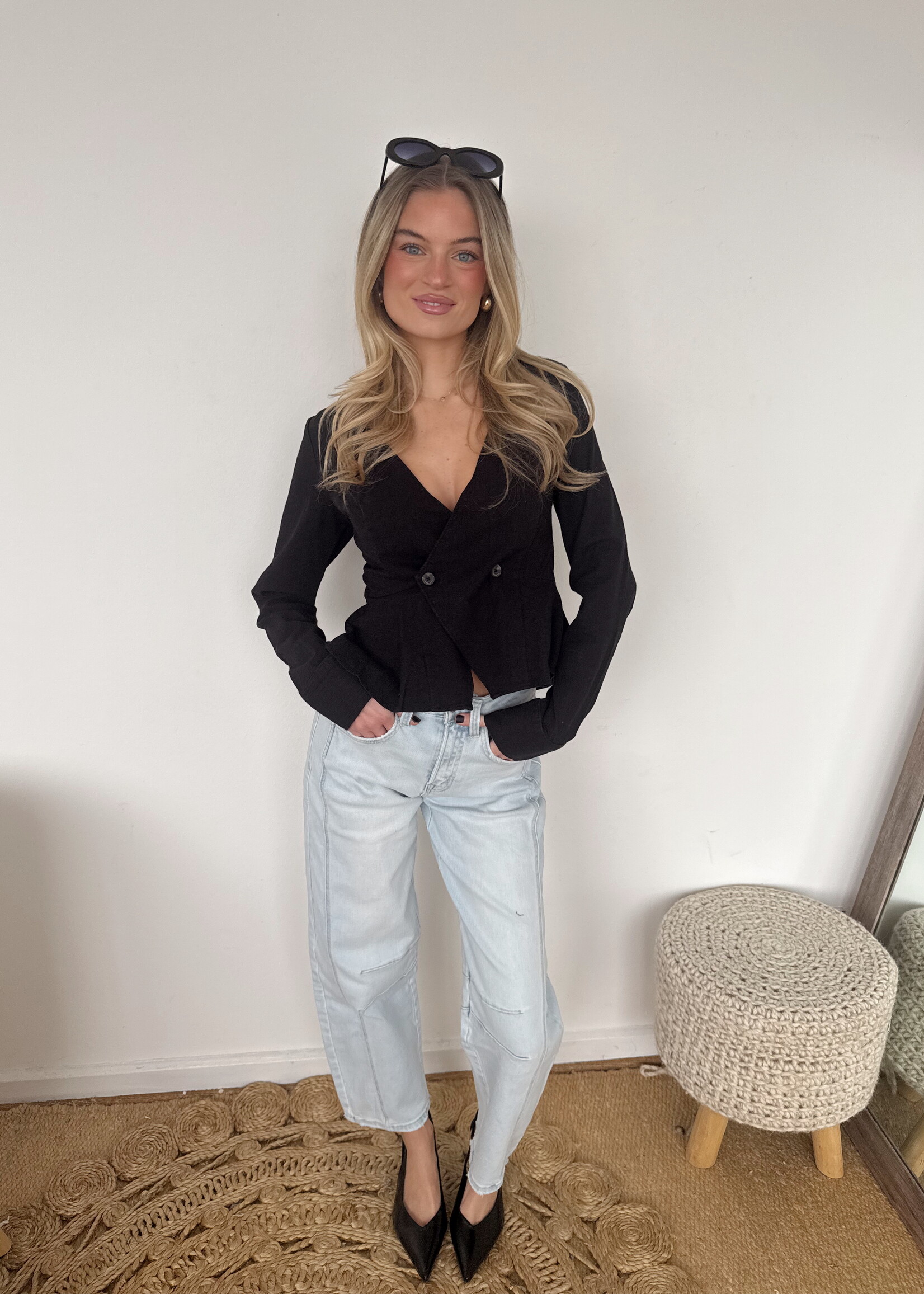 Bryony High Rise Barrel Jean