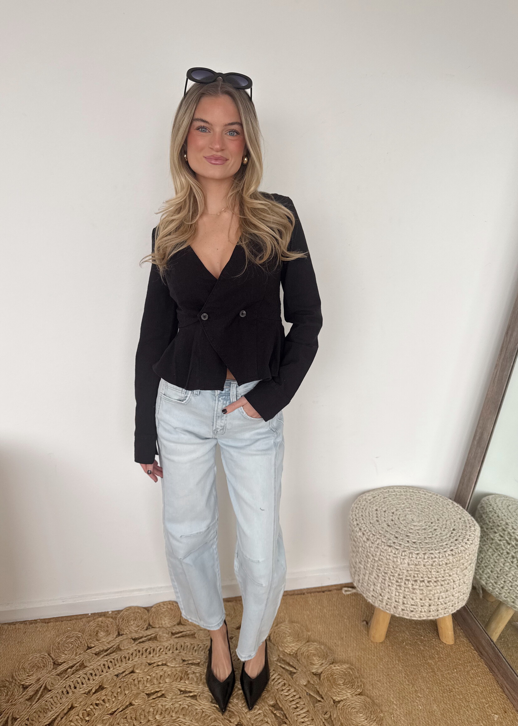 Bryony High Rise Barrel Jean