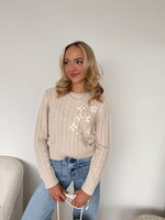Jersey Embroidered Daisy Sweater