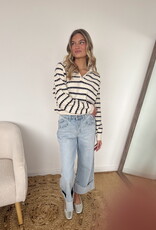 Bitsie Stripe Collared Sweater