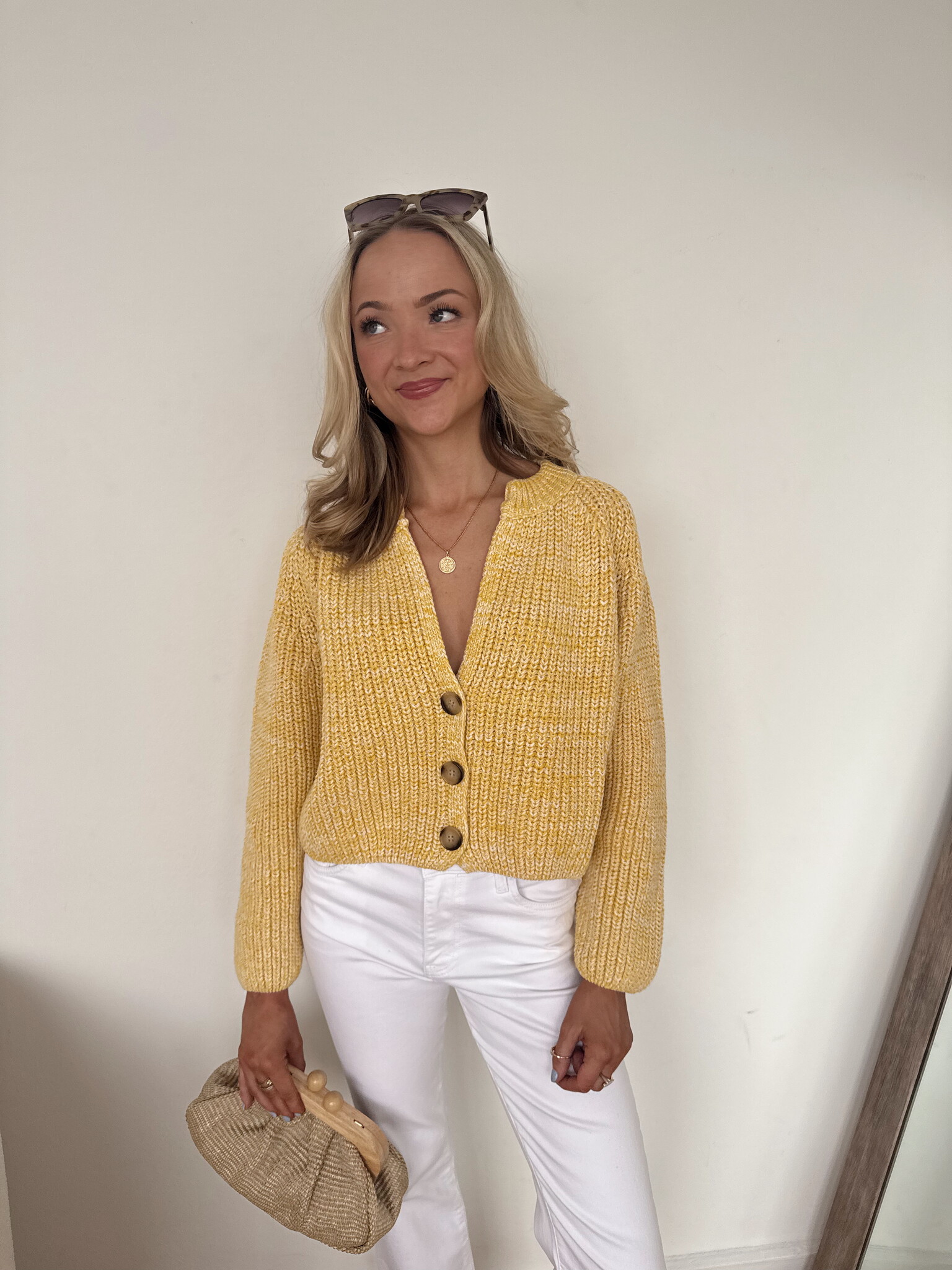 トップス Time is on NEW MIX COLLARED CARDIGAN トップス Time is on NEW MIX COLLARED CARDIGAN NEW)MIX