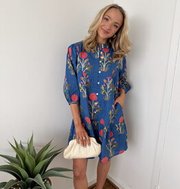 Parker Mid Sleeve Floral Print Maxi Dress