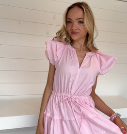 Auitane Short Sleeve Tiered Maxi Dress