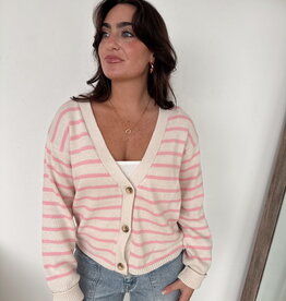 Daxton V-Neck Stripe Cardigan