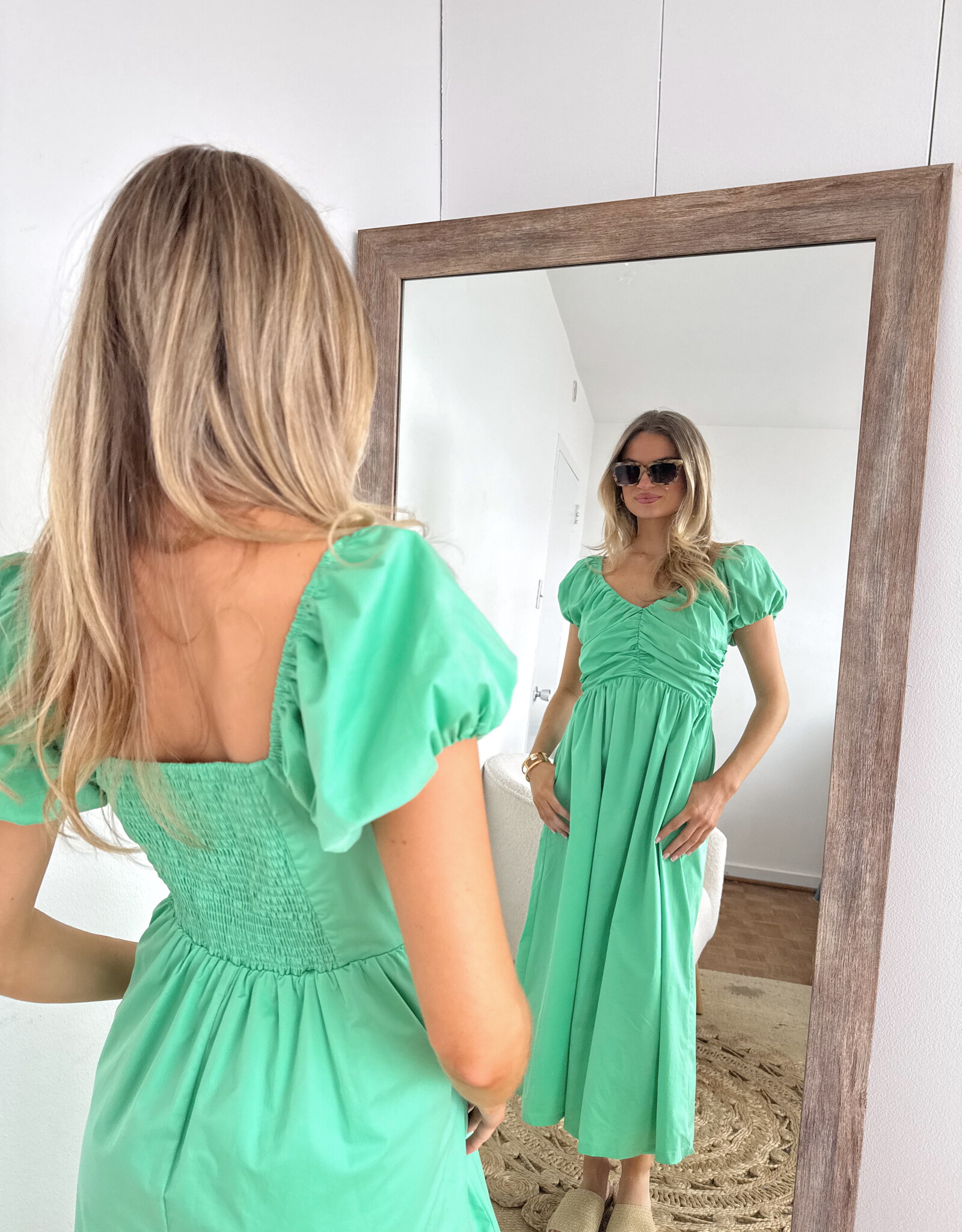 Emerson Puff Sleeve Midi Dress