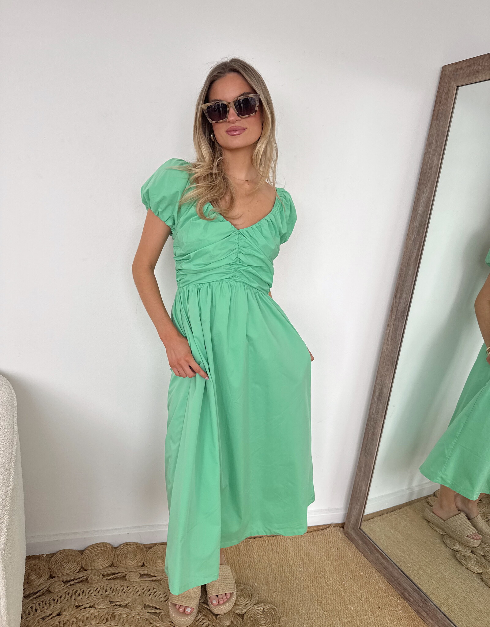 Emerson Puff Sleeve Midi Dress