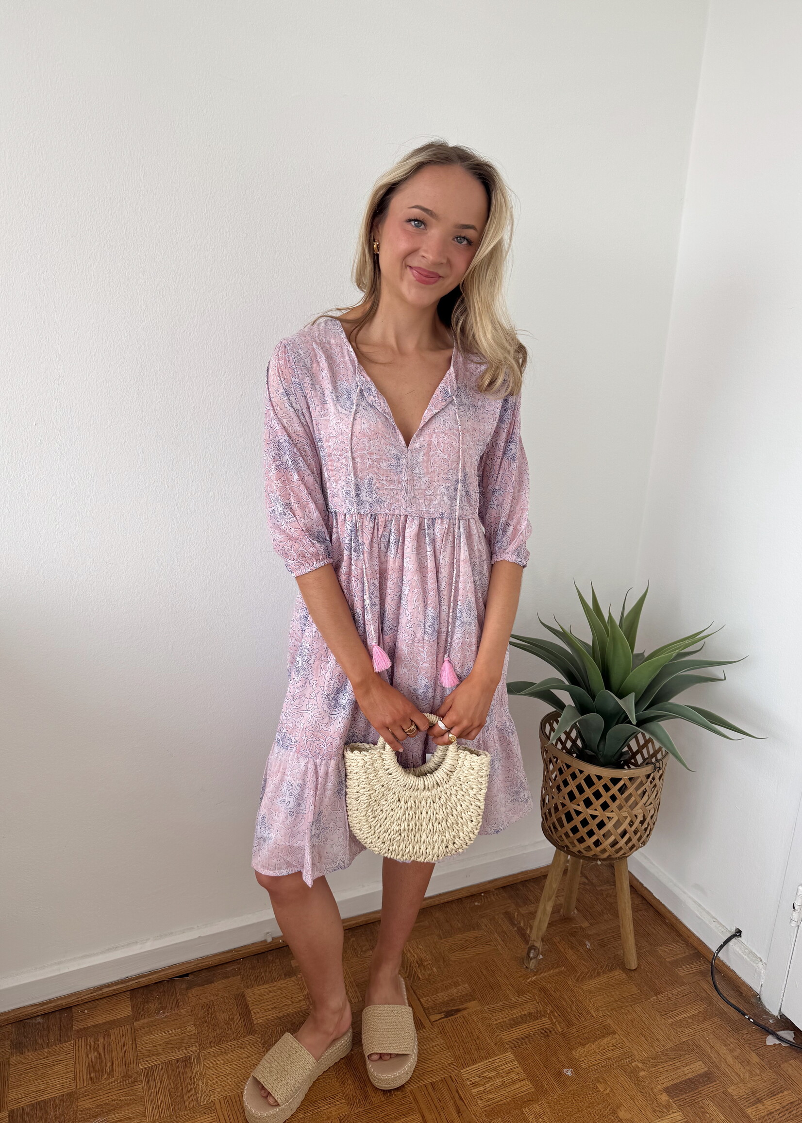 Calie Printed Mini Dress