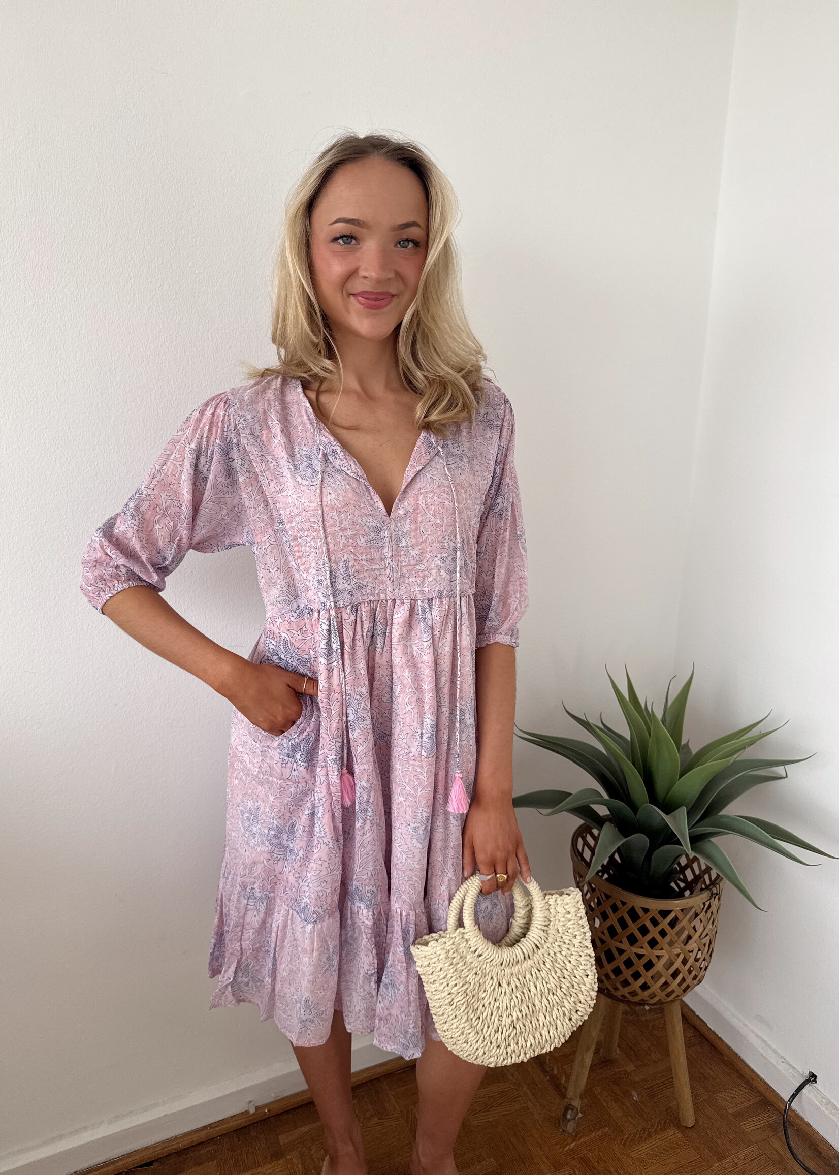 Calie Printed Mini Dress