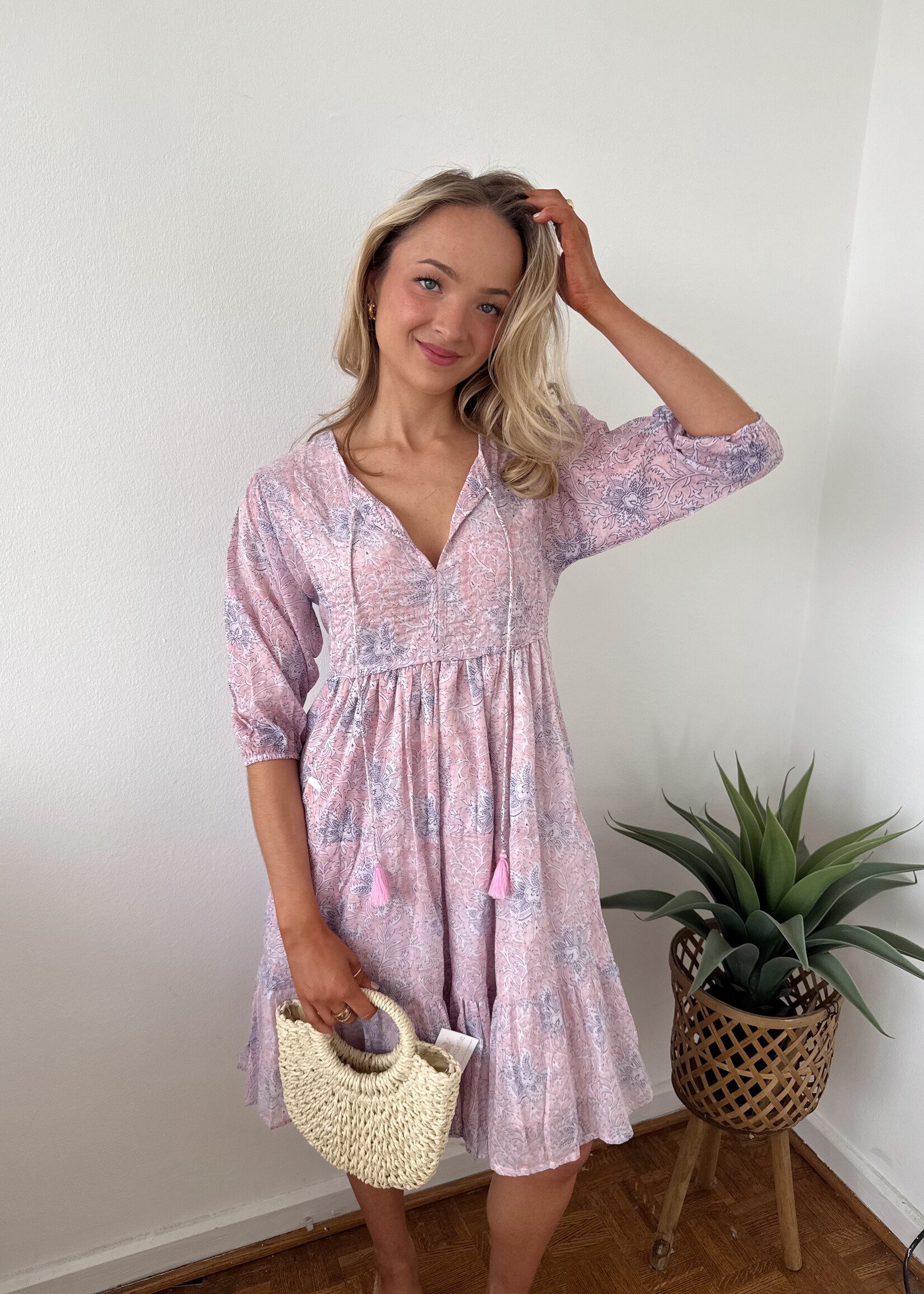 Calie Printed Mini Dress